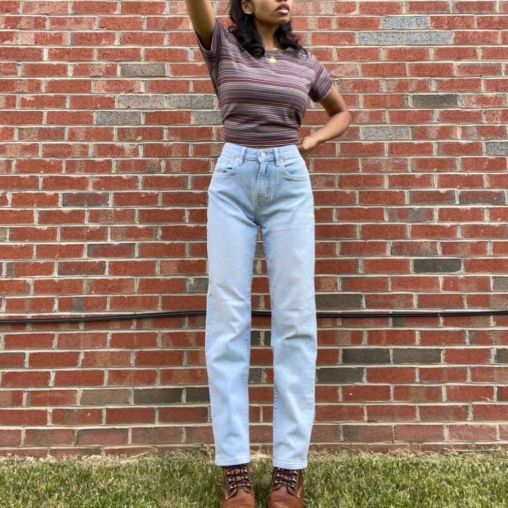 Banana Republic light wash straight leg jeans